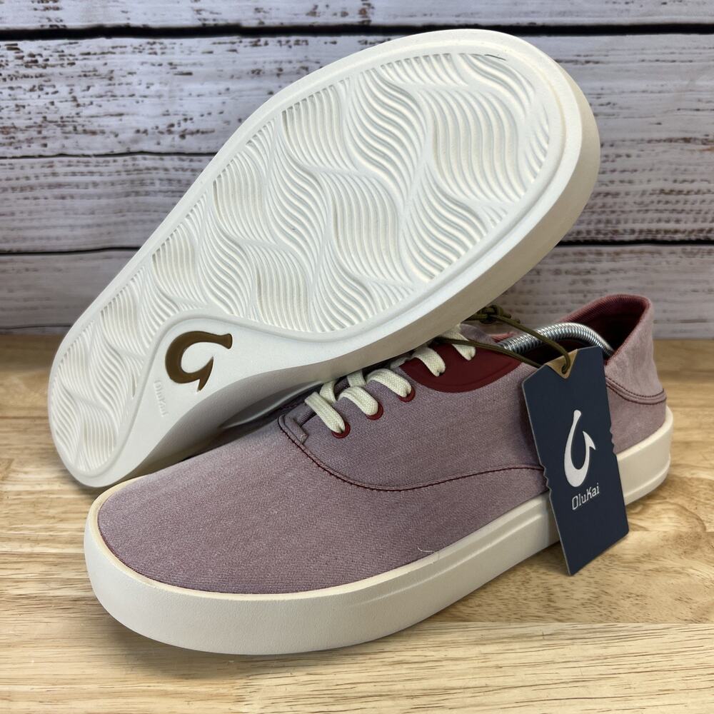 Olukai Tradewind Canvas Casual Sneakers Shoes Red Lava Men’s Size 11.5